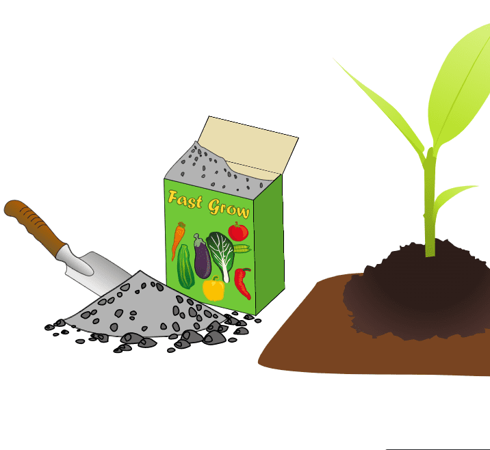 Fertilizer with plant