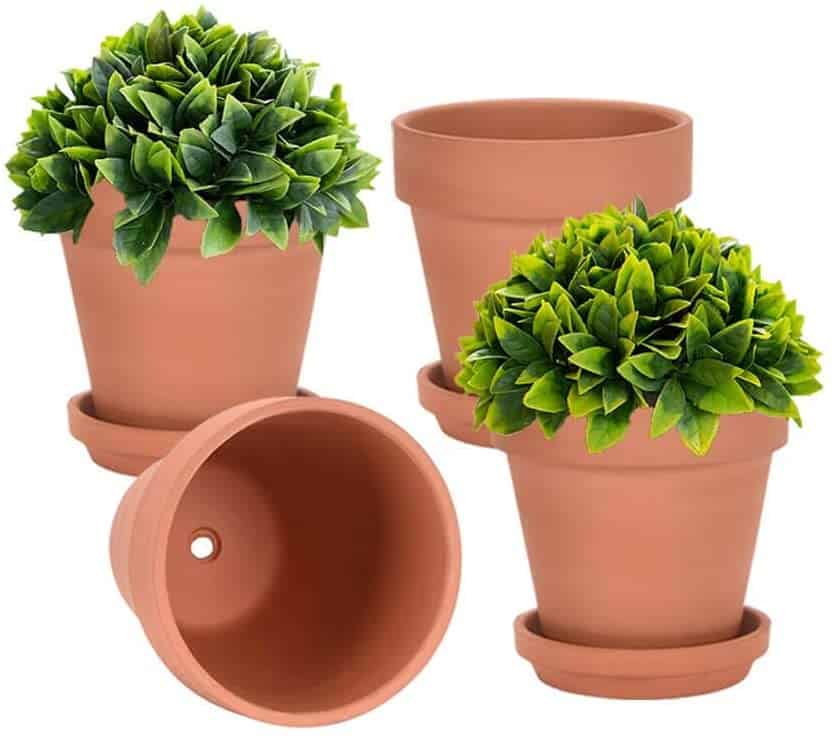 Terracotta Pots with Drainage Hole