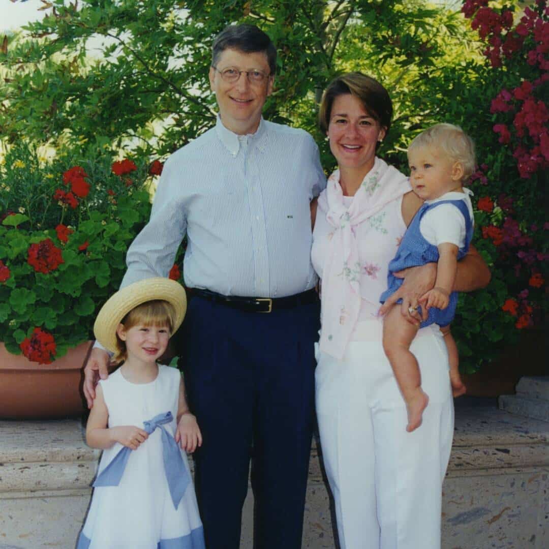 bill gates with his family