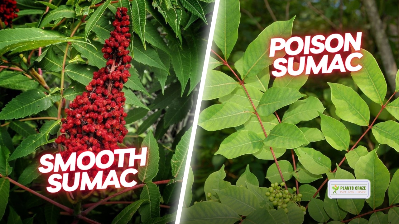 Smooth sumac plant that looks like Poison Sumac