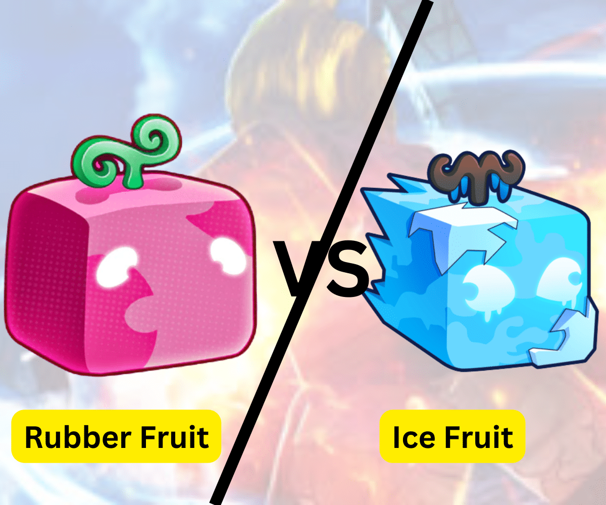 Blox Fruits Fights  Rubber vs Ice 